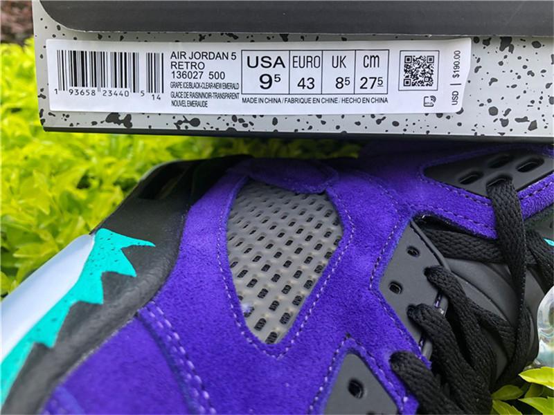 PK GOD Air Jordan 5 “Alternate Grape”retail materails ready to ship